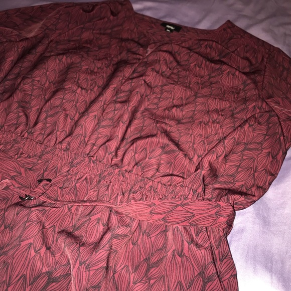 Maroon Dark Red Dress - Picture 3 of 3